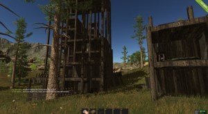 A player made "town" in Rust
